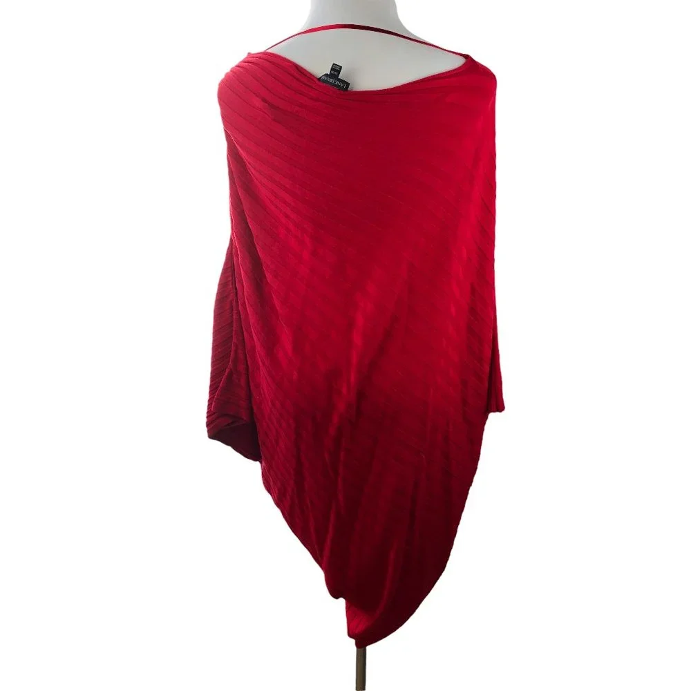 NWT Lane Bryant Asymmetric Poncho Style Drape Sweater Plus Size 26/28 4X 26 28 - Picture 4 of 9